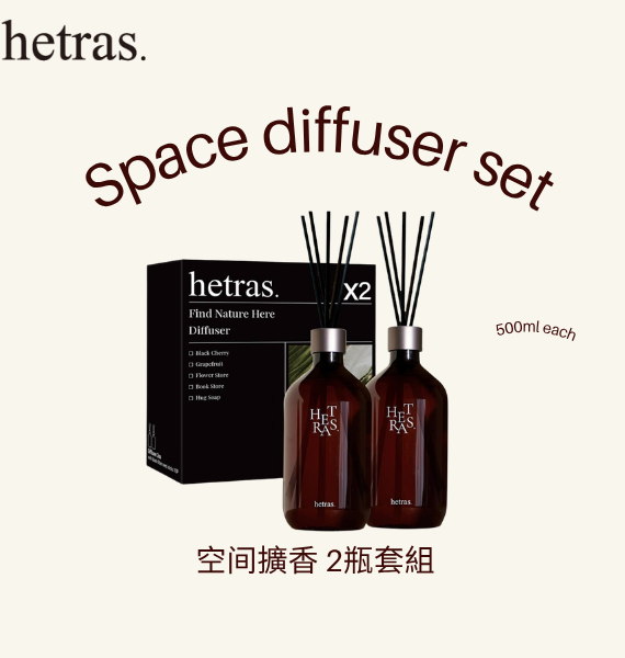 Hetras Diffuser Set 500ml x 2
